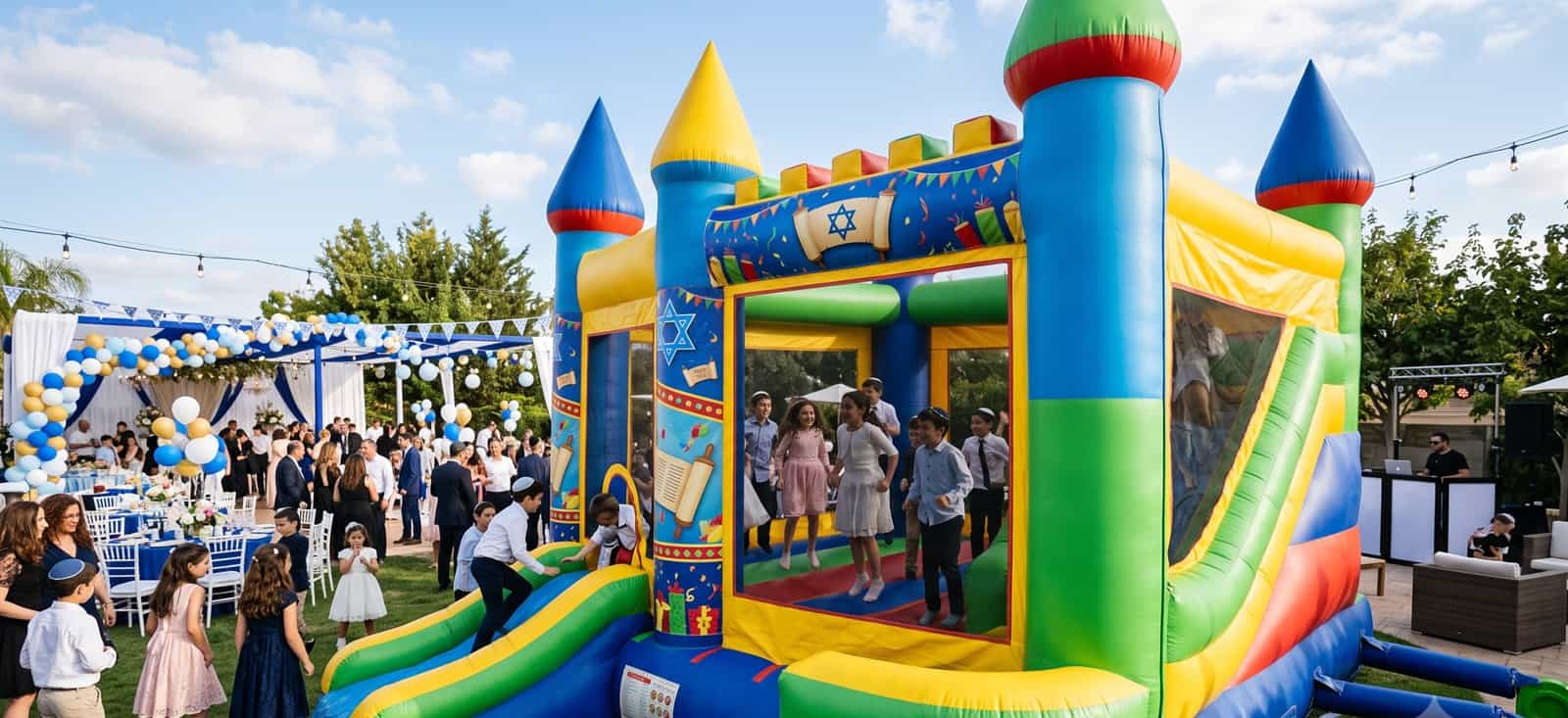 אטרקציית מתנפחים באירוע בר מצווה